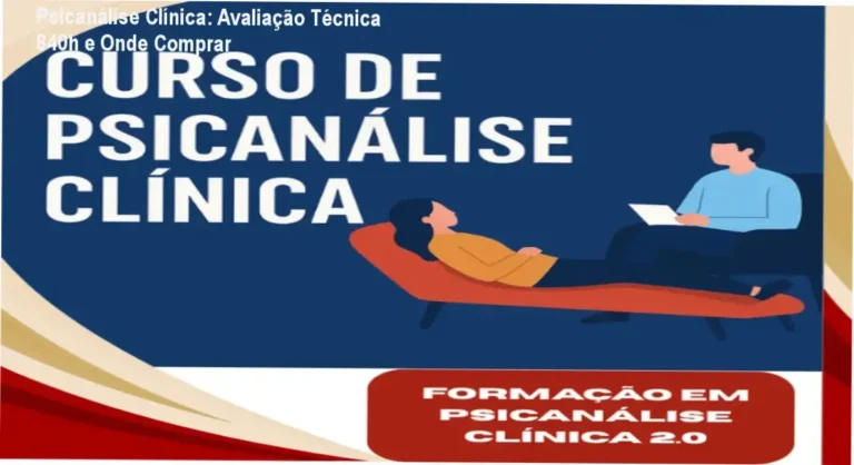 Psicanálise Clínica: Avaliação Técnica 840h e Onde Comprar 6 Capa da avaliação técnica da formação em Psicanálise Clínica da IB Terapias, mostrando carga horária de 840 horas e oferta oficial