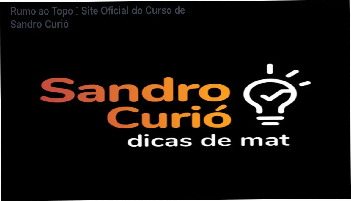 Rumo ao Topo de Sandro Curió – página oficial