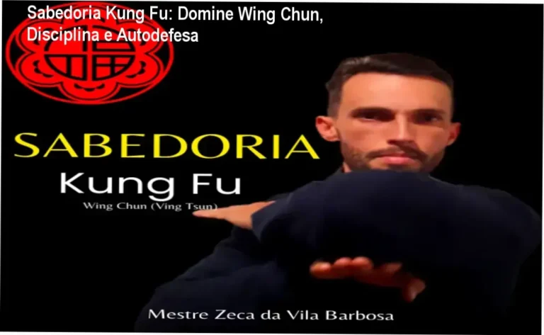 Ilustração de Zeca da Vila Barbosa ensinando Wing Chun em ambiente virtual