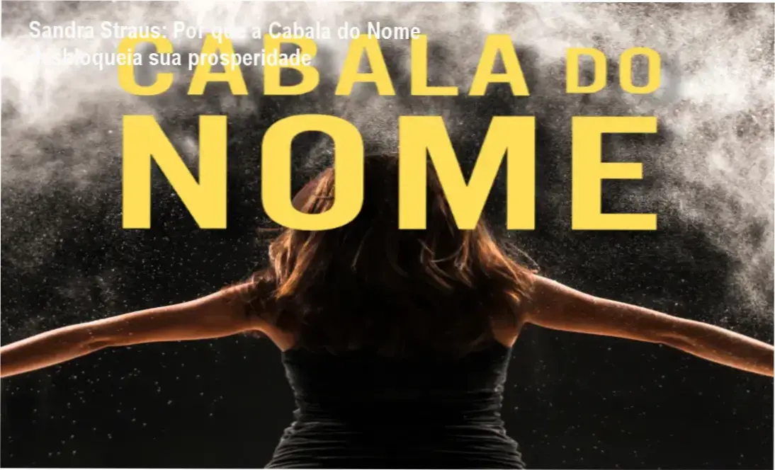 Sandra Straus apresentando o curso Cabala do Nome, foco em energia do nome para prosperidade