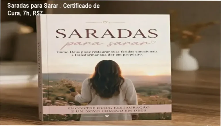 Saradas para Sarar certificado de cura emocional para mulheres cristãs