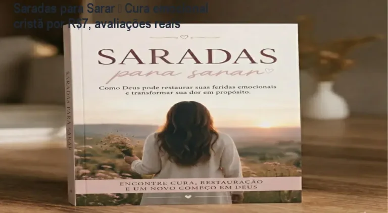 Capa do eBook Saradas para Sarar que ajuda mulheres cristãs a curar feridas emocionais por R$7