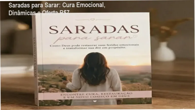 Capa do eBook Saradas para Sarar mostrando guia de cura emocional para mulheres cristãs