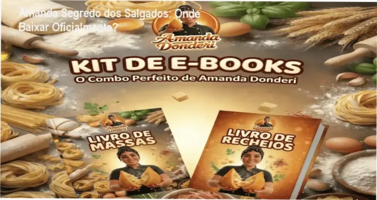 Capa do curso Segredo dos Salgados da Amanda com receitas lucrativas