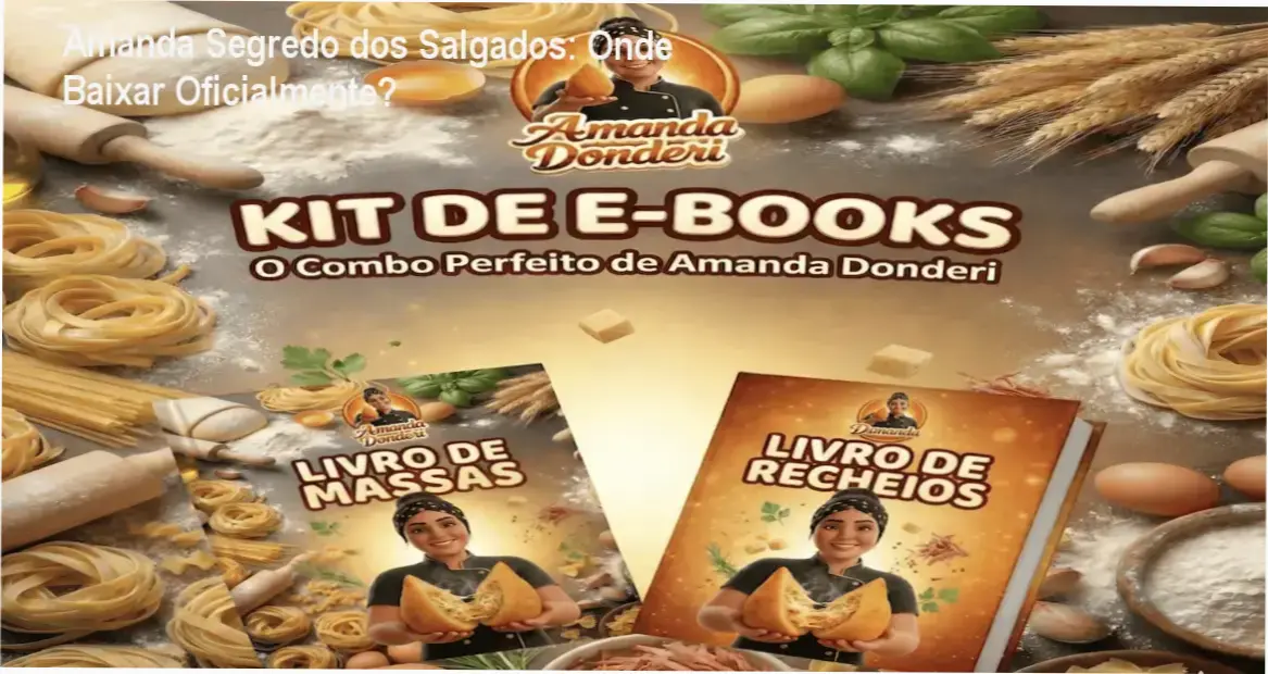 Capa do curso Segredo dos Salgados da Amanda com receitas lucrativas