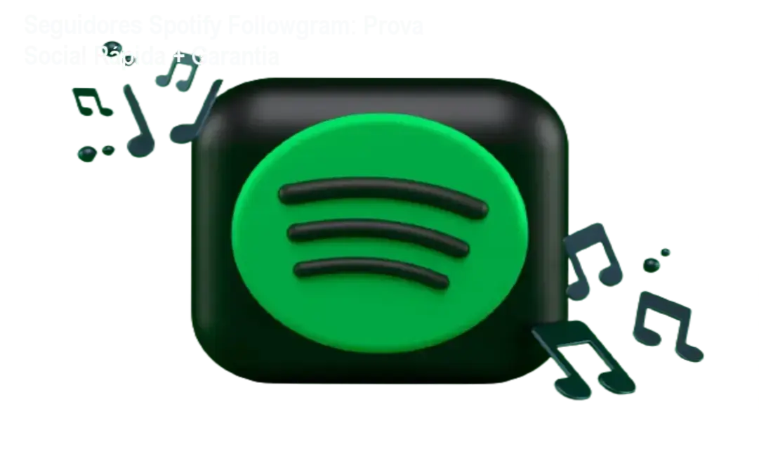 Imagem promocional do serviço Seguidores Spotify da Agência Followgram com bônus de 10% e garantia de reposição.
