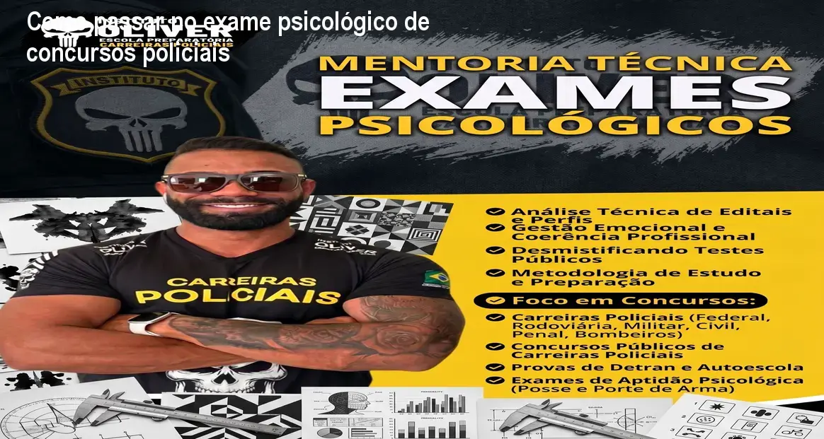 Como passar no exame psicológico de concursos policiais 1 Como passar no exame psicológico de concursos policiais