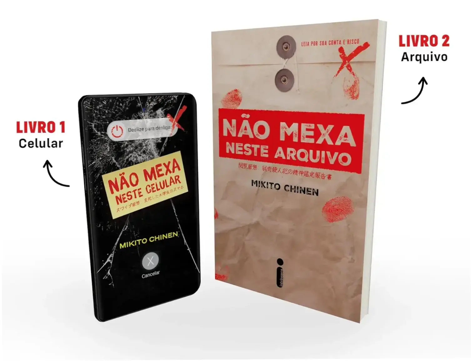 Dossiê Completo: Série Não Mexa – Terror Japonês em Livro Digital 1 Capa do ebook Série Não Mexa, terror japonês em celular e arquivo
