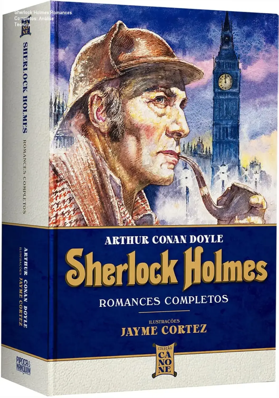 Capa dura de Sherlock Holmes – Romances Completos ilustrada por Jayme Cortez