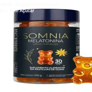 Somnia Goma de Melatonina Maracujá – Sono Rápido e Sem Açúcar