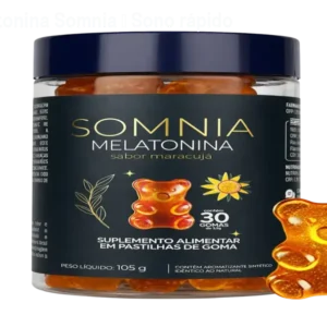 Goma de melatonina Somnia – Sono rápido sem açúcar