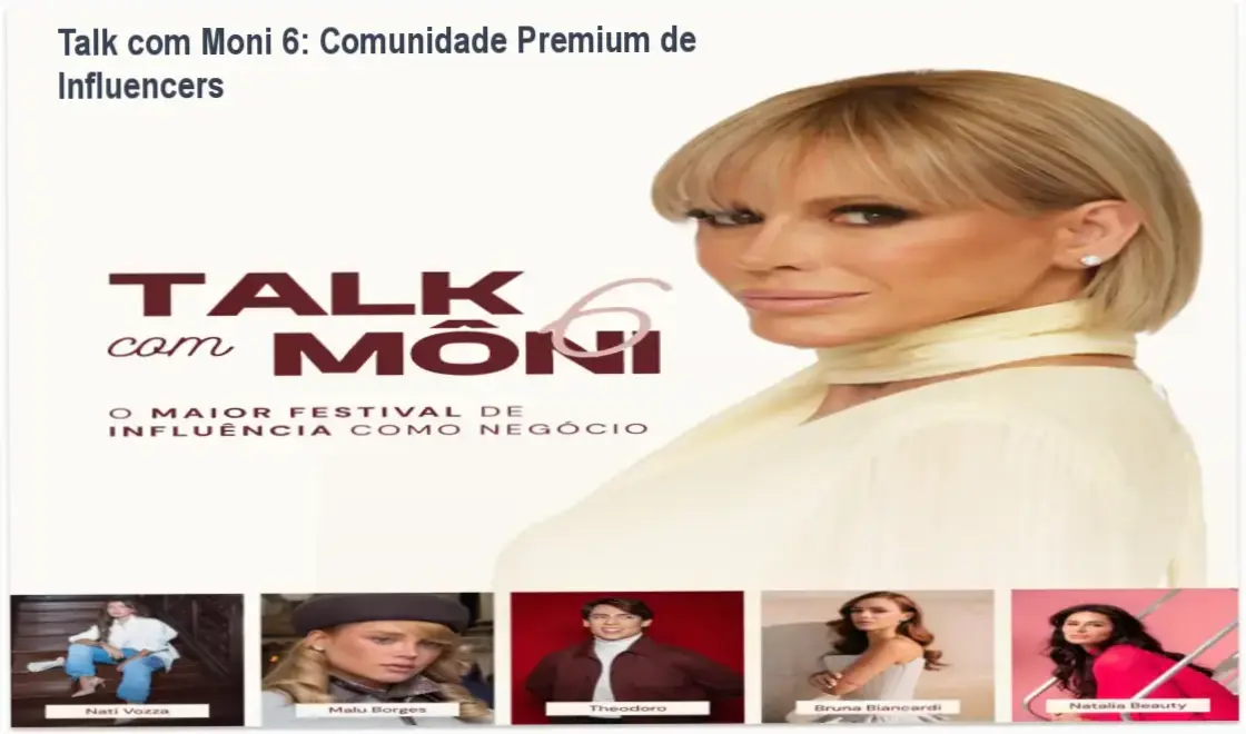 Talk com Moni 6 comunidade de alunos e networking elite