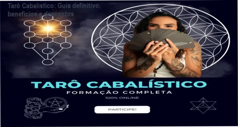 Imagem do curso Tarô Cabalístico destacando oferta com cupom de desconto