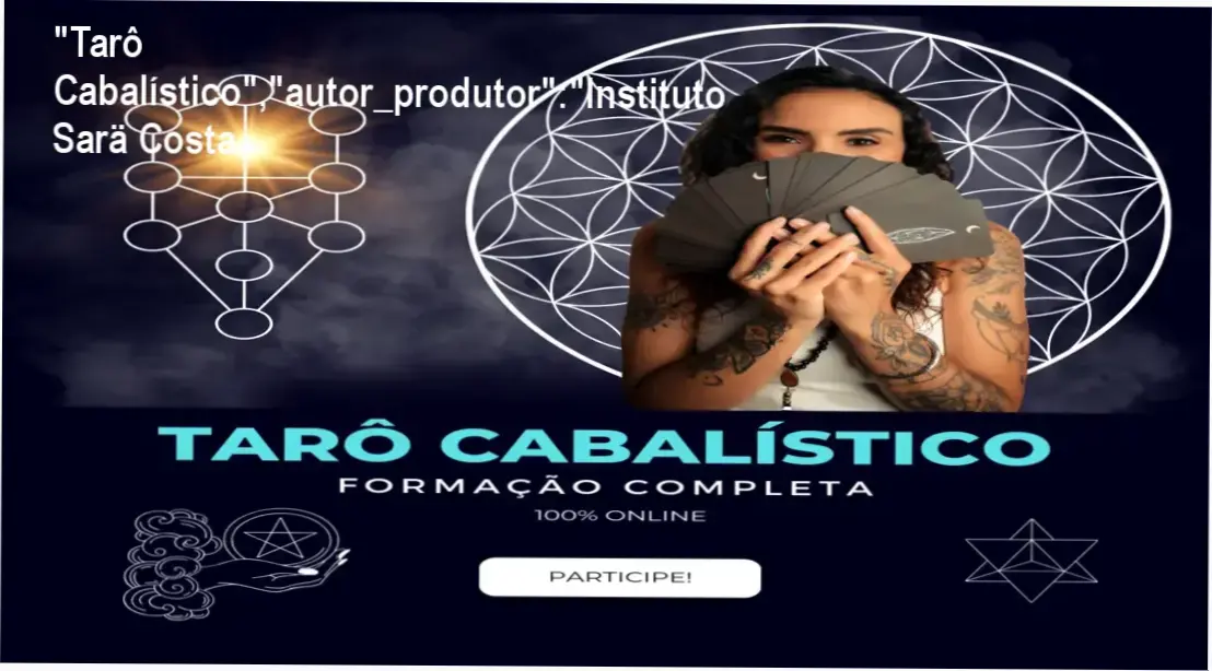 "Tarô Cabalístico","autor_produtor":"Instituto Sarä Costa CUPOM DE DESCONTO