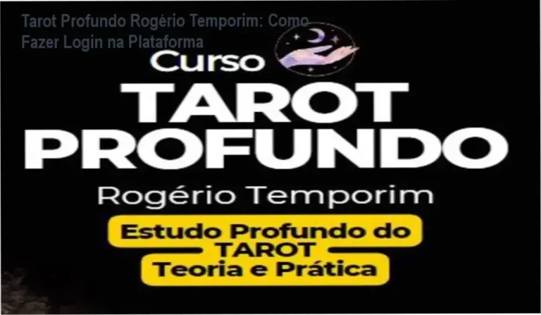 Tarot Profundo Rogério Temporim login na plataforma do aluno