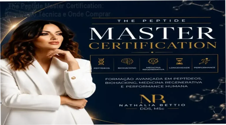 The Peptide Master Certification – curso avançado de peptídeos para profissionais da saúde