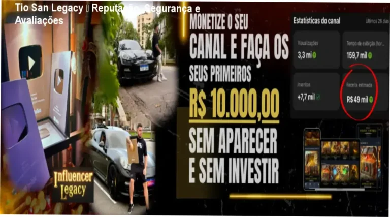 Tio San Influencer Milionário Legacy – reputação, segurança e confiabilidade