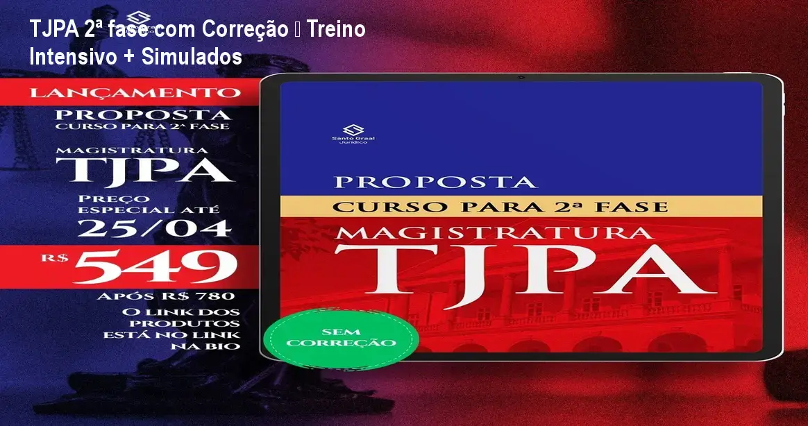 TJPA 2ª fase com Correção – Treino Intensivo + Simulados 1 TJPA 2ª fase com Correção – Treino Intensivo + Simulados