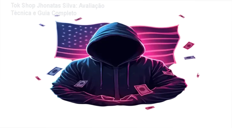 Tela do curso TikTok Shop de Jhonatas Silva mostrando estratégias de monetização sem aparecer nos vídeos