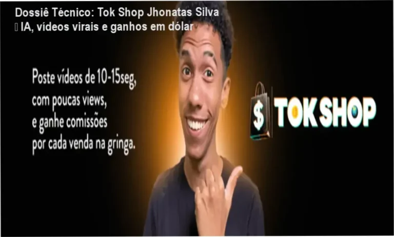 Imagem do curso Tok Shop Jhonatas Silva destacando IA e perfil dark para vendas