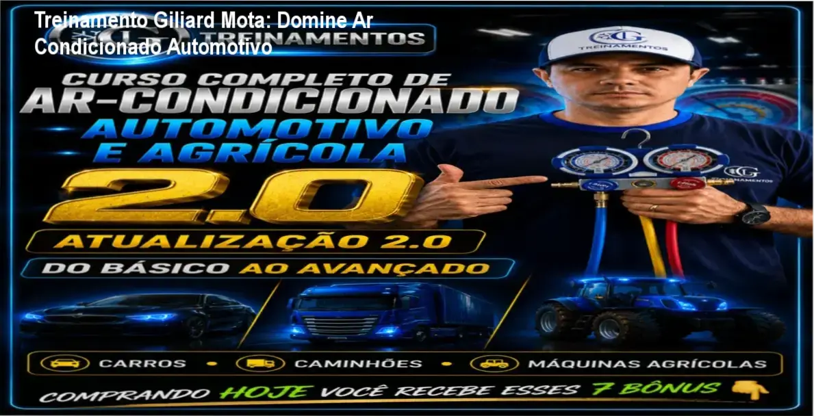 Treinamento online de ar condicionado automotivo e agrícola de Giliard Mota
