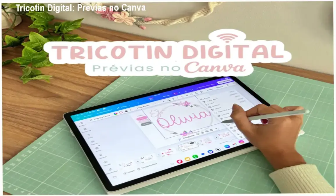 Tricotin Digital: Prévias no Canva CUPOM DE DESCONTO