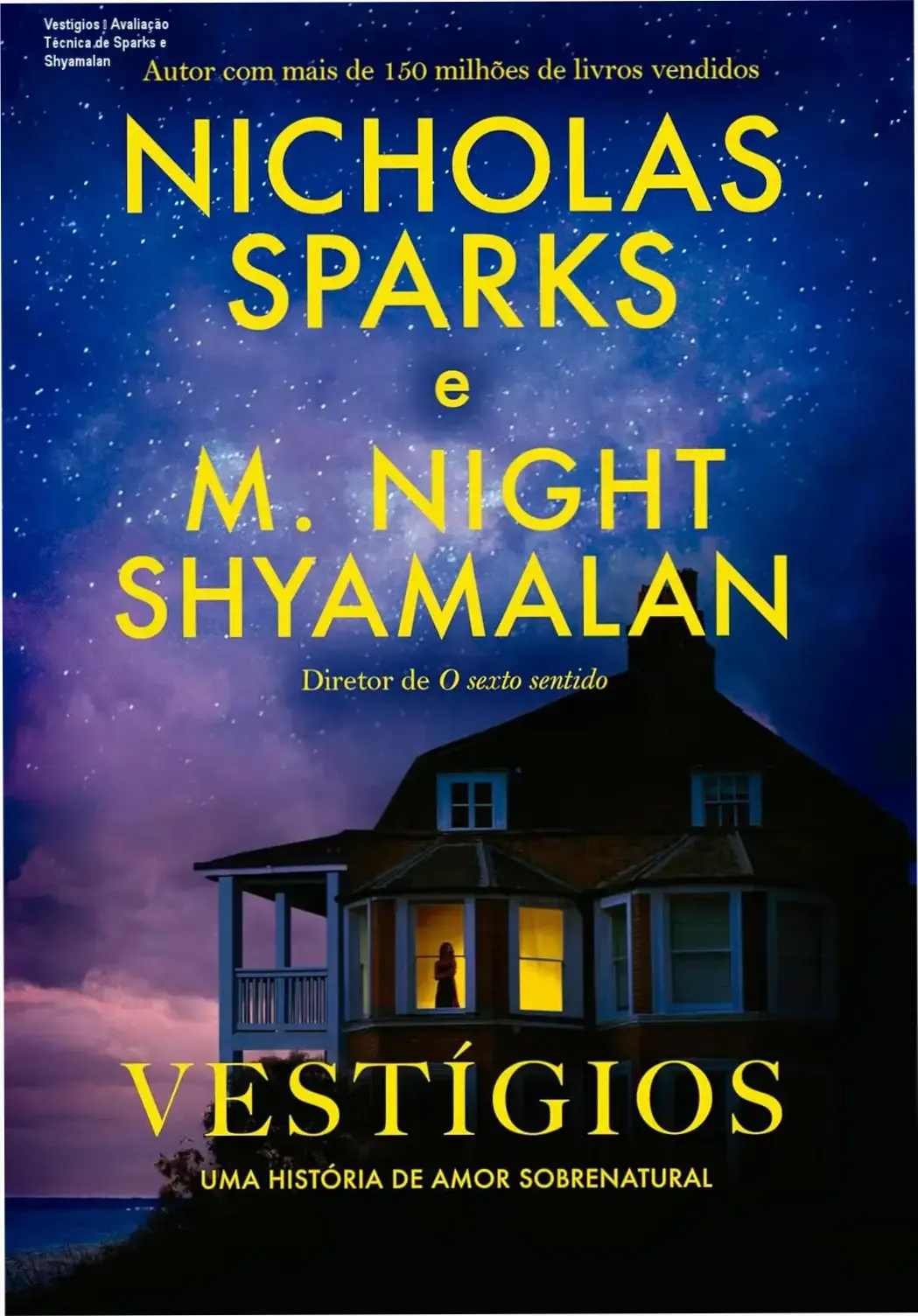 Capa do ebook Vestígios de Nicholas Sparks e M. Night Shyamalan