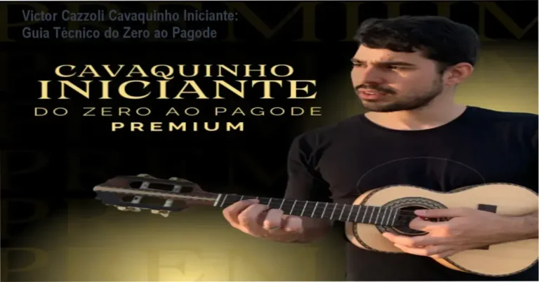 Capa do curso Victor Cazzoli Cavaquinho Iniciante mostrando aulas de pagode e samba