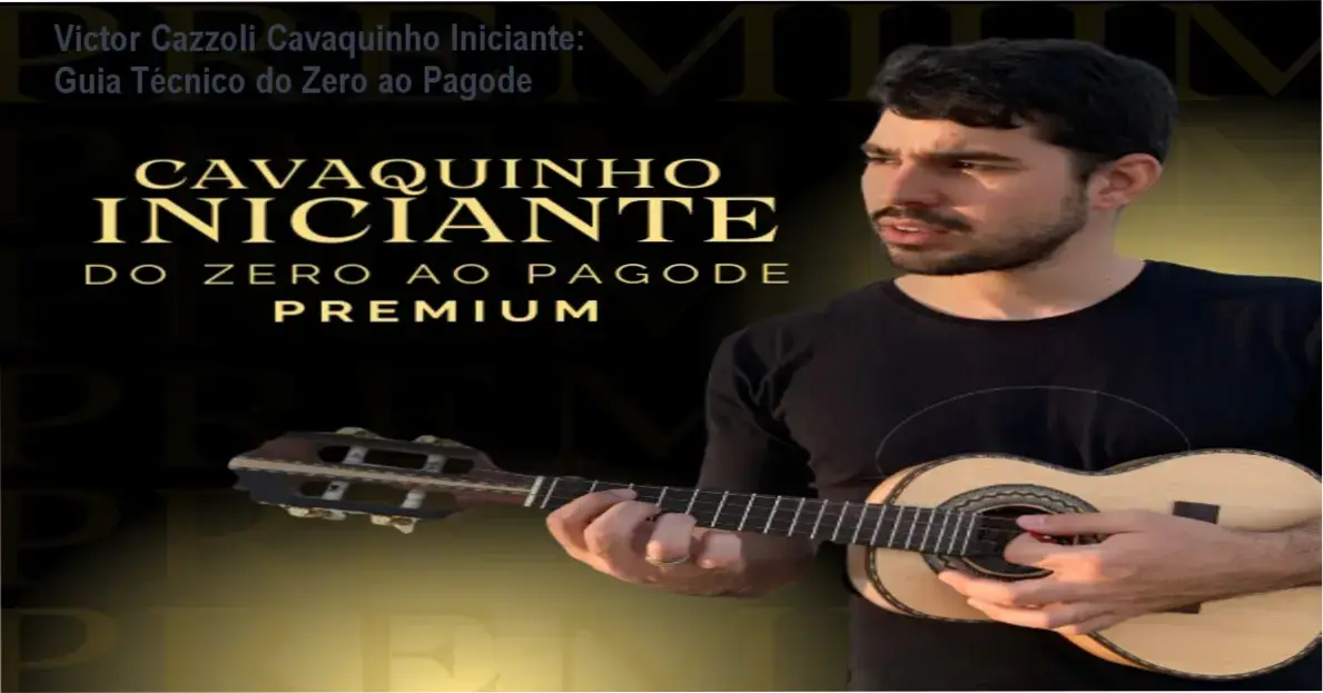 Capa do curso Victor Cazzoli Cavaquinho Iniciante mostrando aulas de pagode e samba
