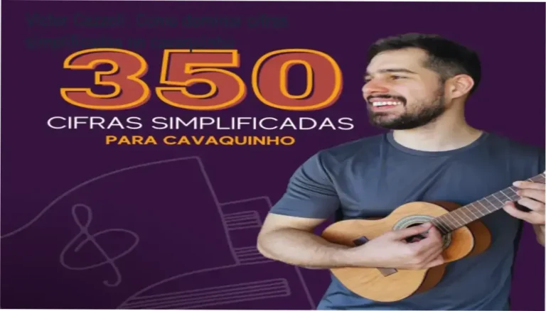 Victor Cazzoli: Como dominar cifras simplificadas no cavaquinho 2 Capa da Mega Apostila de Cifras Simplificadas para Cavaquinho de Victor Cazzoli