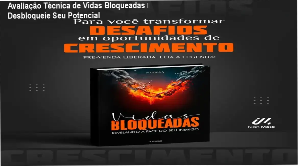 Capa do e‑book Vidas Bloqueadas destacando promoção e link de compra