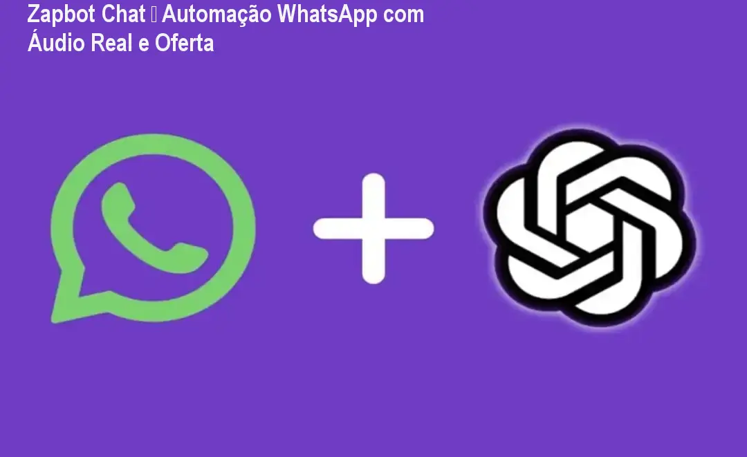 Tela do Zapbot Chat mostrando fluxo de mensagem de áudio automatizado no WhatsApp para aumentar conversões.