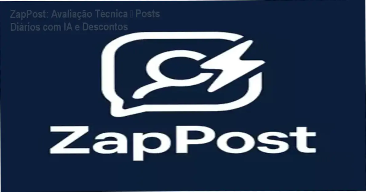 ZapPost enviando posts prontos, legendas e hashtags via WhatsApp para redes sociais