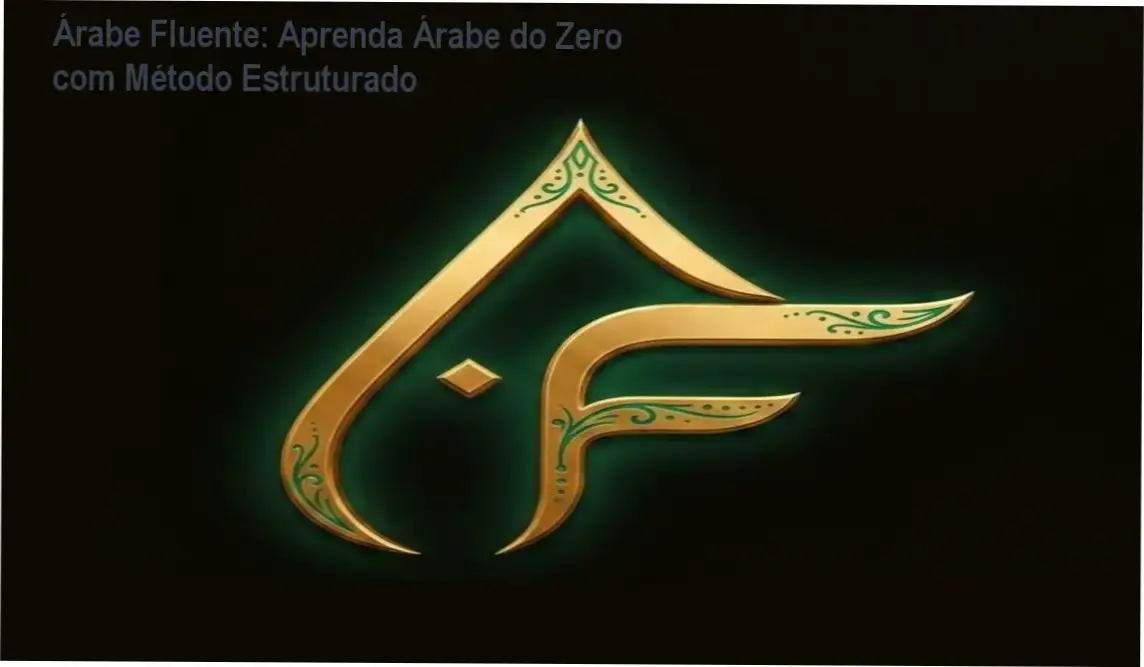 Árabe Fluente: Aprenda Árabe do Zero com Método Estruturado 1 Tela do curso Árabe Fluente mostrando exercícios gamificados de leitura e escrita do alfabeto árabe