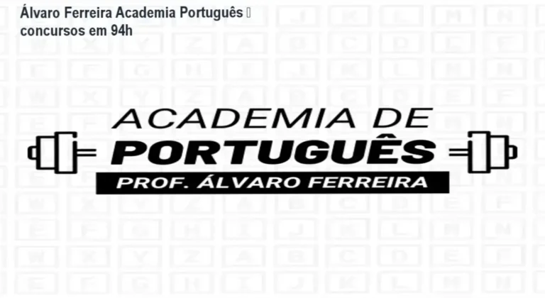 Álvaro Ferreira Academia Português – concursos em 94h 7 Álvaro Ferreira Academia do Português – cronograma de 94h para dominar gramática de concursos