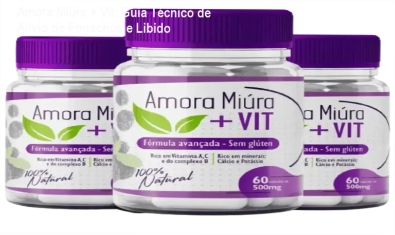 Frasco de Amora Miúra + Vit com destaque para cupom de desconto