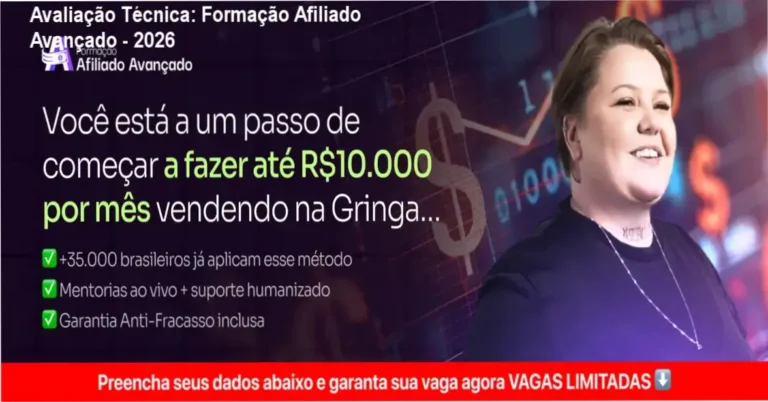 Guia explicativo sobre o produto digital Formação Afiliado Avançado - 2026