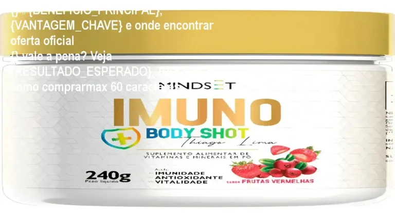 Guia explicativo sobre o produto digital IMUNO BODY SHOT