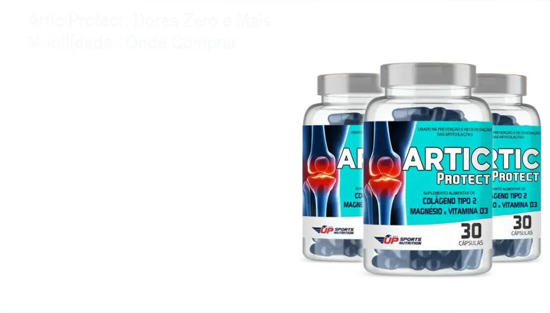 Frasco de Artic Protect softgel mostrando cápsulas e destaque da promoção onde comprar