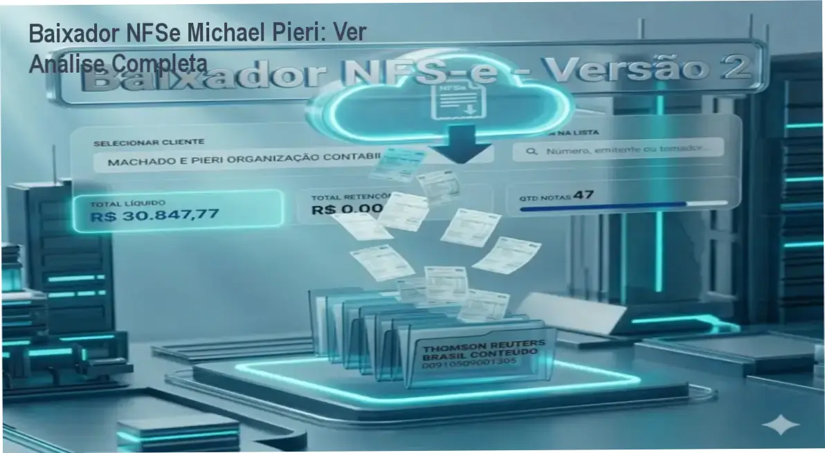 Baixador NFSe Michael Pieri: Funcionamento interno e interface amigável para download automatizado de notas fiscais