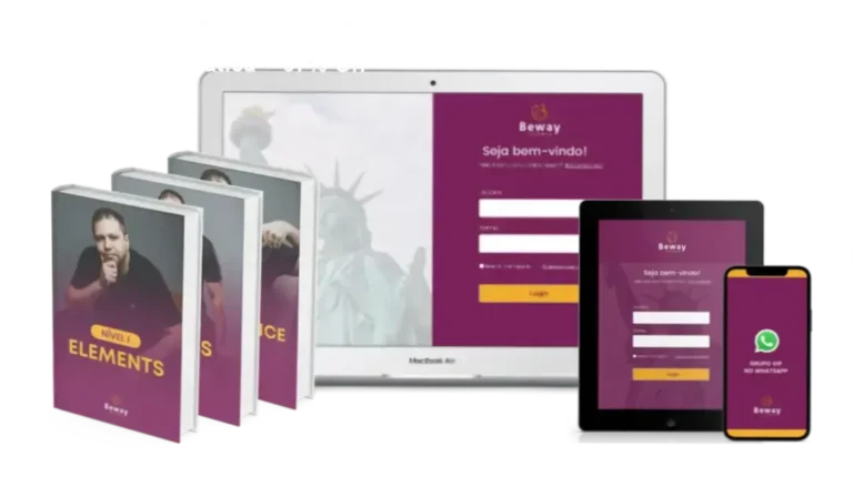 Capa do curso Beway 2.0 mostrando método de fluência em inglês com desconto