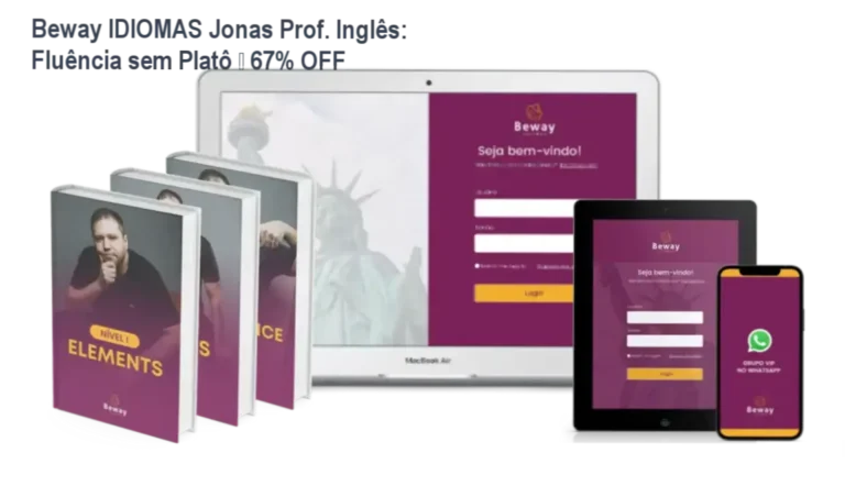 Beway IDIOMAS Jonas Prof. Inglês: Fluência sem Platô – 67% OFF 4 Capa do curso Beway 2.0 de inglês com foco em fluência e confiança