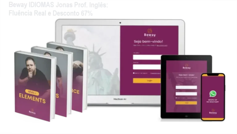 Beway IDIOMAS Jonas Prof. Inglês: Fluência Real e Desconto 67% 3 Capa do curso Beway IDIOMAS Jonas Prof. Inglês com destaque para 67% de desconto