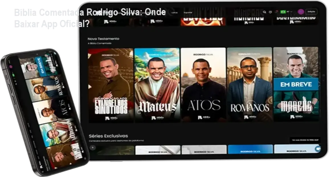 Aplicativo da Bíblia Comentada Rodrigo Silva com inteligência artificial para estudo bíblico