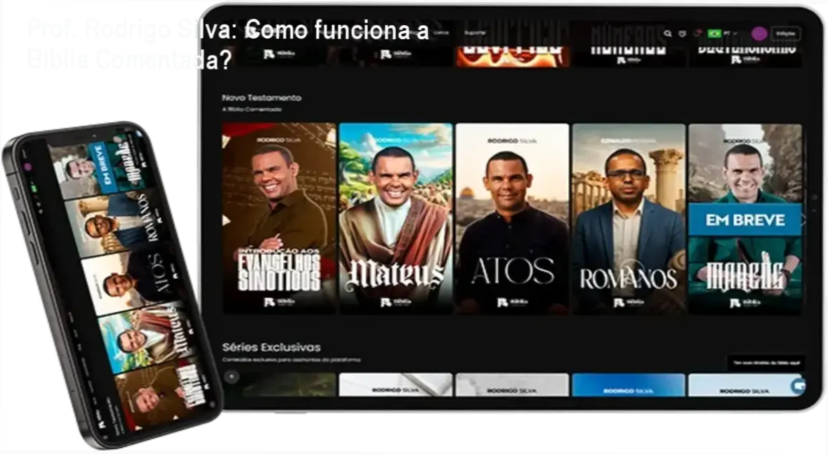 Bíblia Comentada Rodrigo Silva bastidores e funcionamento interno do app com IA