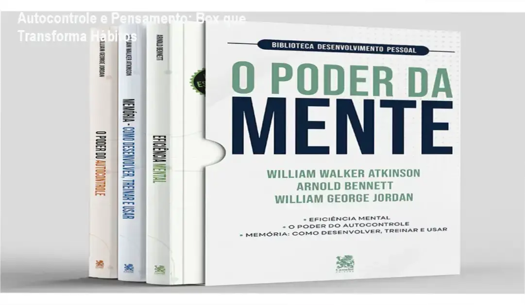 Box O Poder da Mente com 3 manualidades de desenvolvimento pessoal da Camelot Editora
