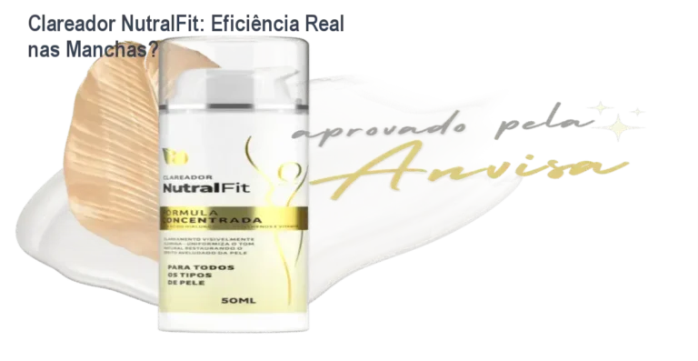 Creme Clareador NutralFit aplicado na pele para redução de manchas