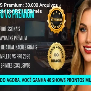 Clube do VS Premium: 30.000 Arquivos + Curso Reaper por R$ 10,59/mês
