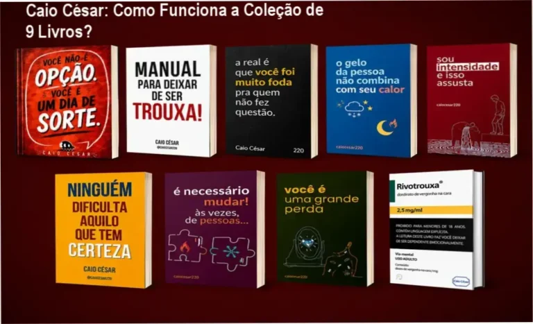 Caio César: Como Funciona a Coleção de 9 Livros? 2 Coleção 9 livros Caio César bastidores e funcionamento interno da leitura digital