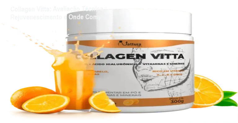 Frasco de Collagen Vitta com destaque para selo ANVISA e promoção exclusiva